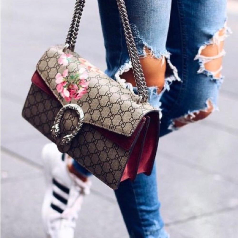Authentic Gucci Dionysus Blooms Small GG Supreme Shoulder Bag w/ COA & Dust Bag - Picture 16 of 17